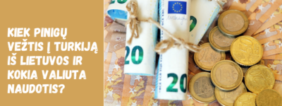 Kiek pinigų vežtis į Turkiją iš Lietuvos ir kokia valiuta naudotis?