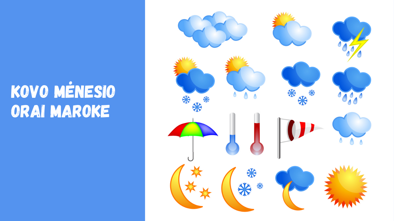 Kovo mėnesio orai Maroke