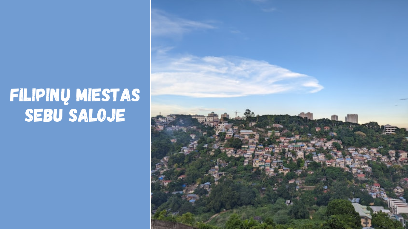 Filipinų miestas Sebu saloje