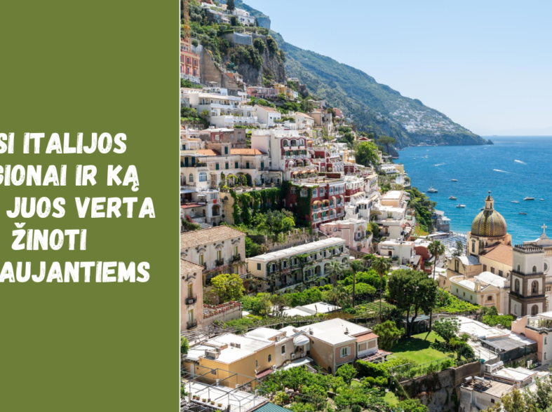 Visi Italijos regionai ir ką apie juos verta žinoti keliaujantiems