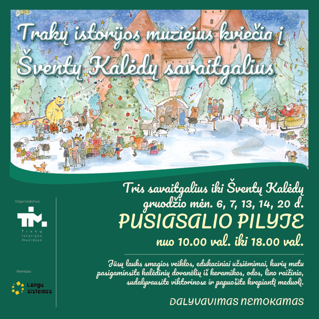 Kalėdiniai renginiai Trakuose 2025: ką pamatyti ir kur nuvykti per šventes?