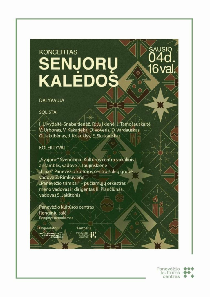 Ką veikti per Kalėdas Panevėžyje? 2025 m. šventinių renginių apžvalga