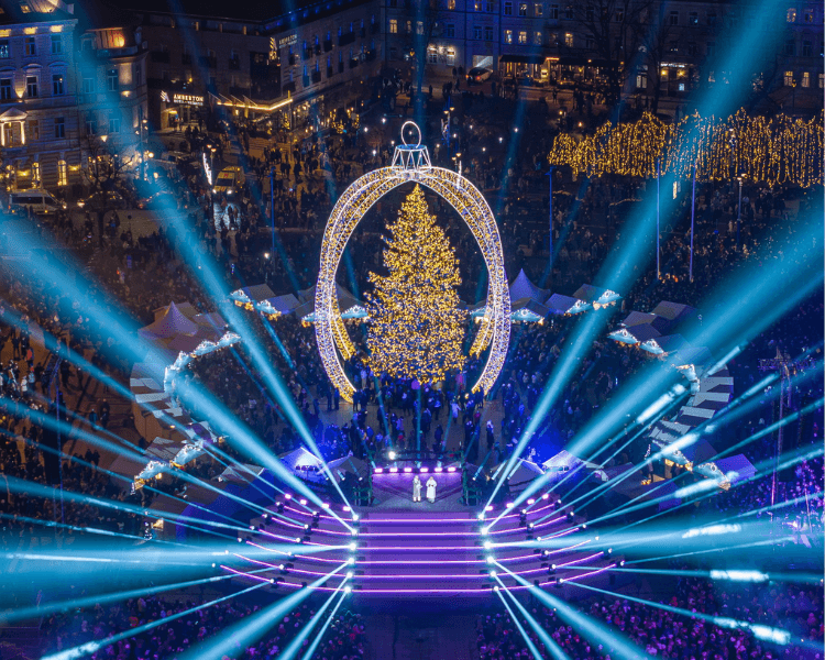 Kalėdos Vilniuje 2025: stebuklų, šviesų ir žiemos magijos sostinė