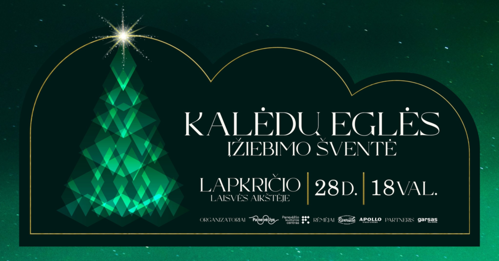 Kalėdinių eglių įžiebimai visoje Lietuvoje 2025: renginių datos ir vietos