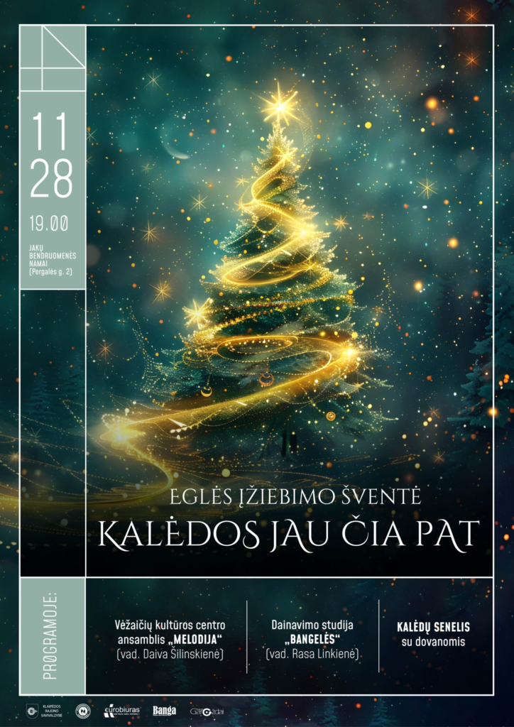 Kalėdinių eglių įžiebimai visoje Lietuvoje 2025: renginių datos ir vietos