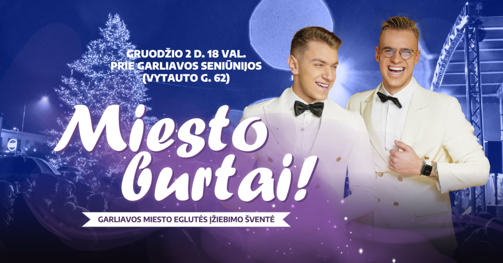 Kalėdinių eglių įžiebimai visoje Lietuvoje 2025: renginių datos ir vietos