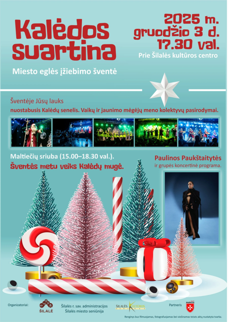 Kalėdinių eglių įžiebimai visoje Lietuvoje 2025: renginių datos ir vietos