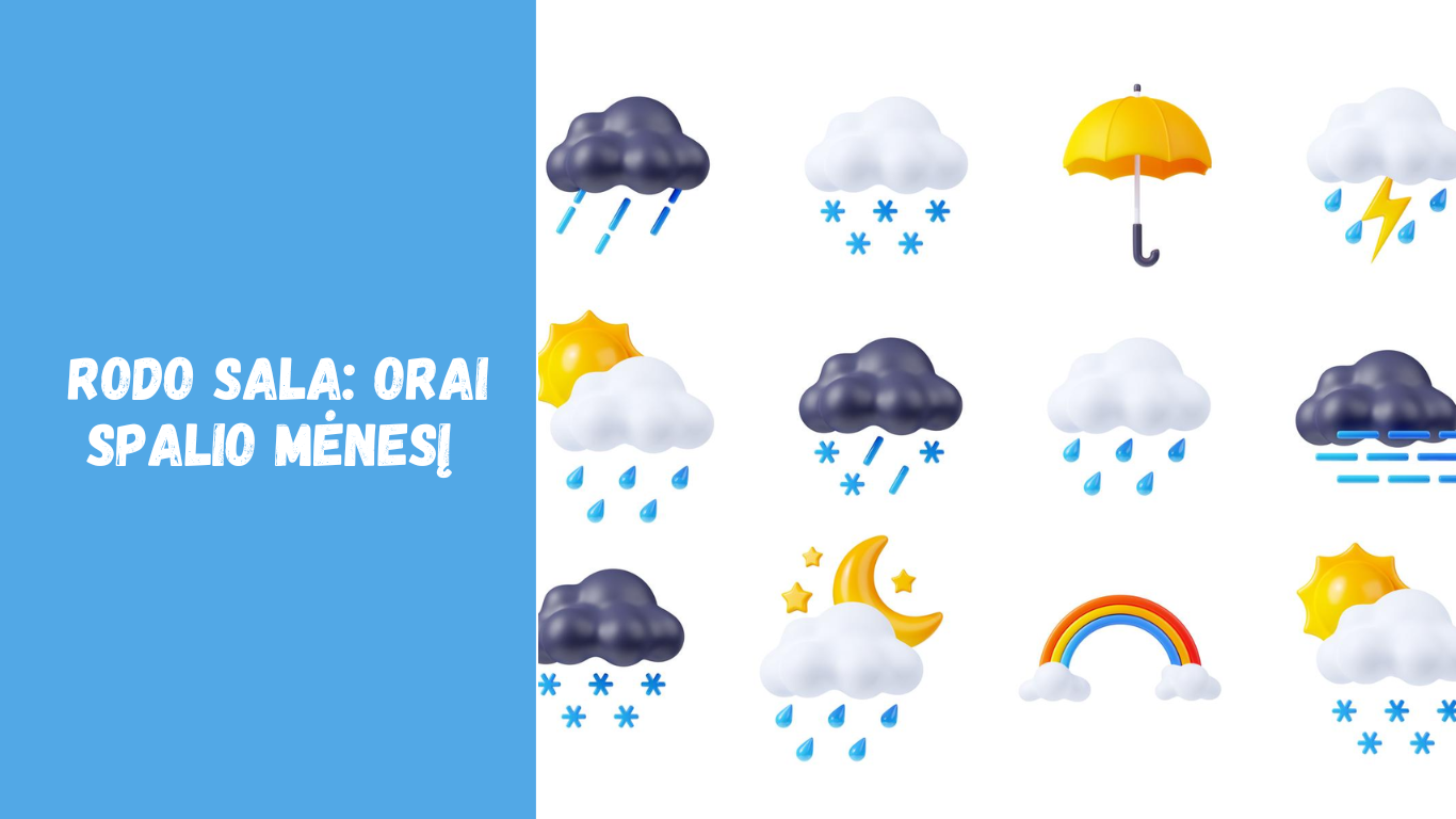 Rodo sala: orai spalio mėnesį