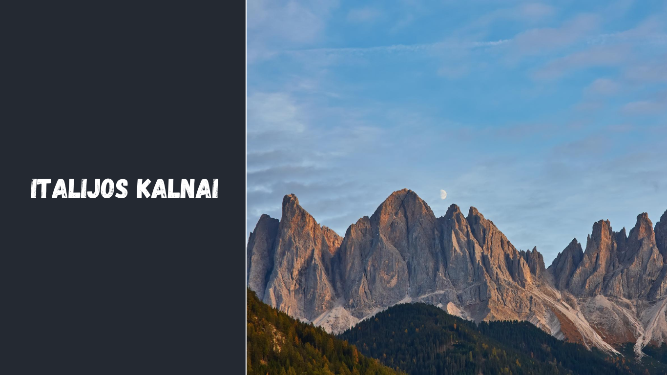 Italijos kalnai: nuo Dolomitų iki Apeninų – ką verta pamatyti
