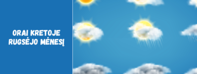 Orai Kretoje rugsėjo mėnesį: šiluma ir malonus klimatas