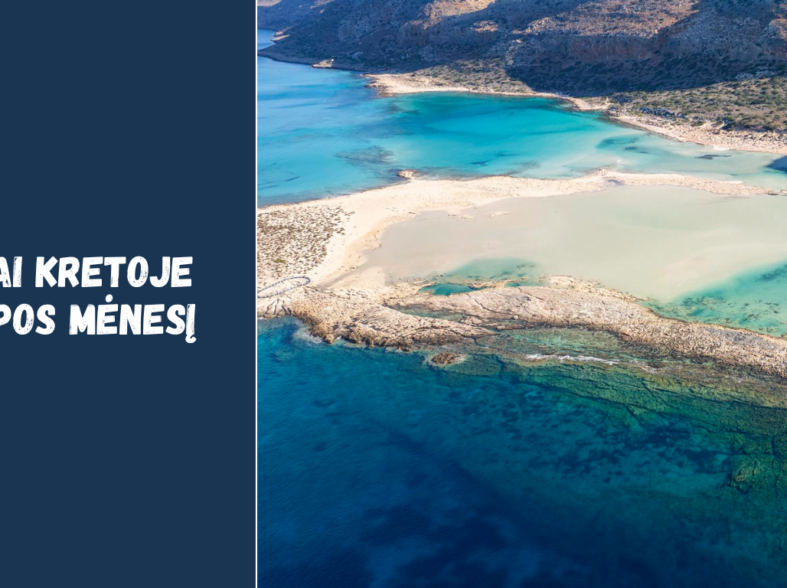 Orai Kretoje liepos mėnesį: karšta vasara Graikijoje