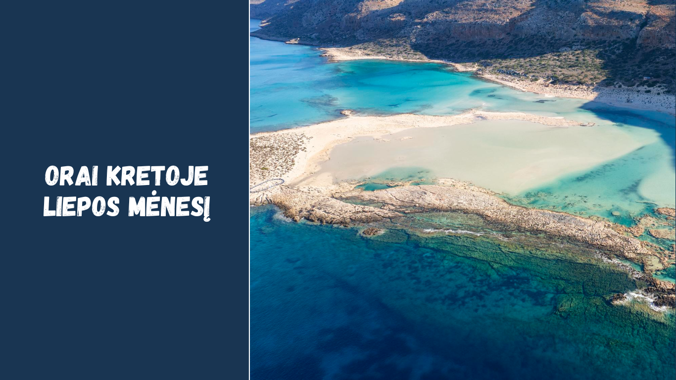 Orai Kretoje liepos mėnesį: karšta vasara Graikijoje