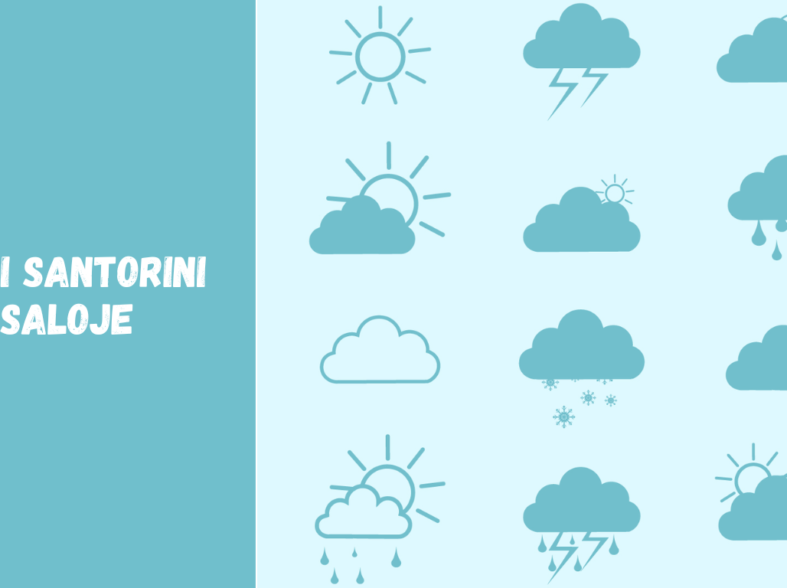 Orai Santorini saloje: klimatas ir atostogų sąlygos