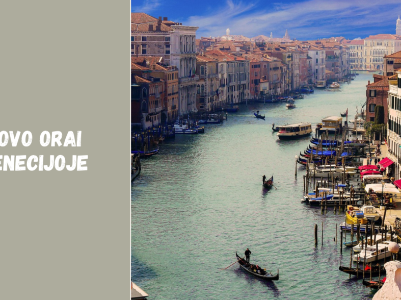 Kovo orai Venecijoje – temperatūra, saulė ir drėgmė