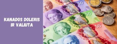 Kanados doleris ir valiuta: kursas, pinigai ir jų vertė eurais