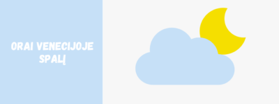 Orai Venecijoje spalį: rudens klimatas ir kelionių sąlygos