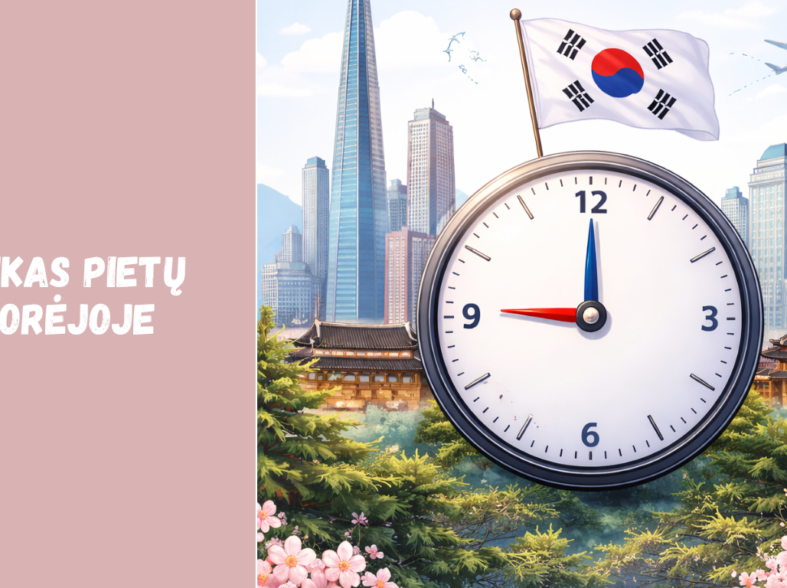 Laikas Pietų Korėjoje: laiko juosta ir laiko skirtumas
