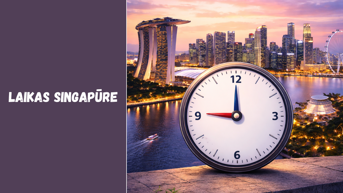 Laikas Singapūre: laiko juosta ir laiko skirtumas