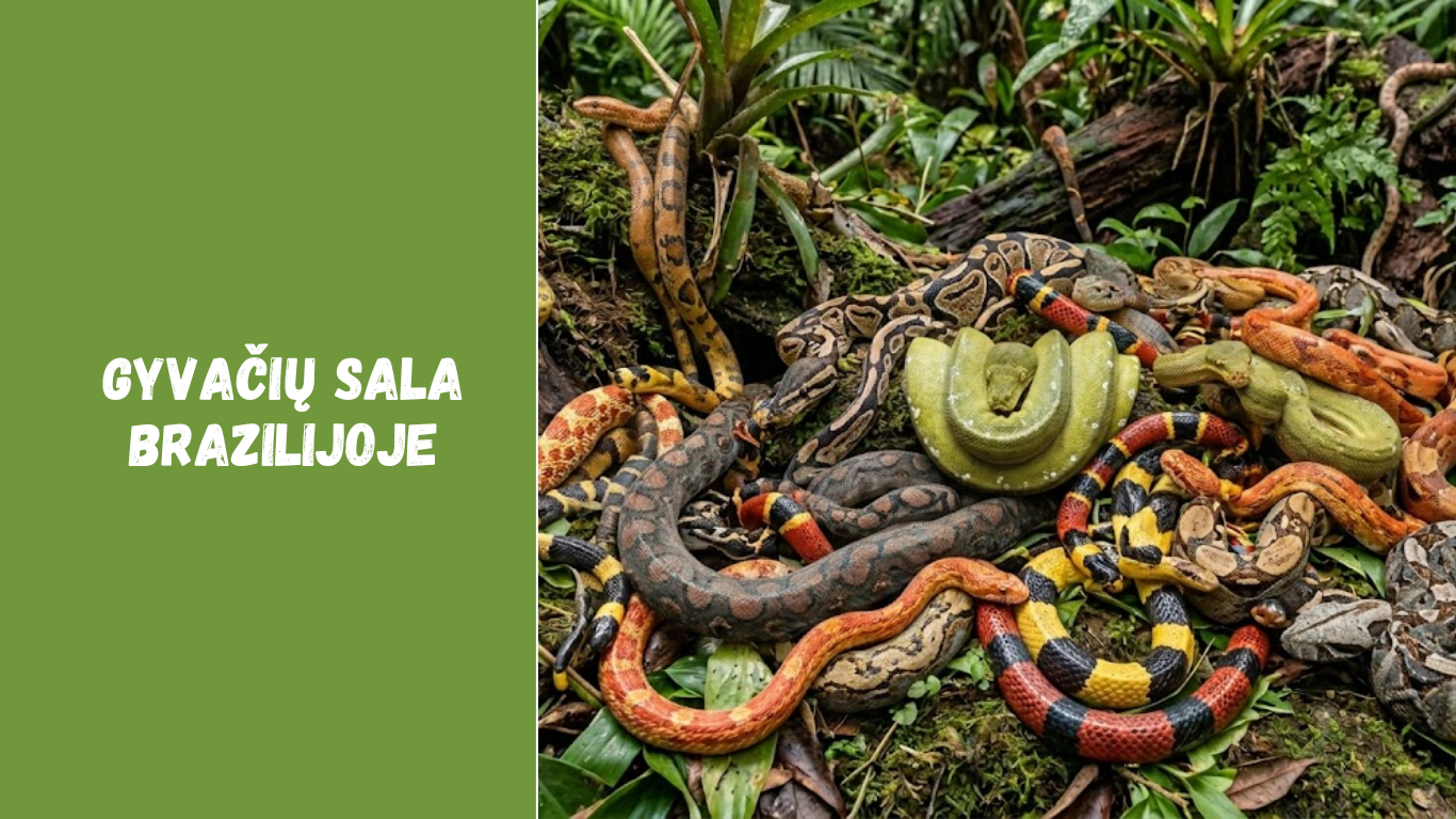 Gyvačių sala Brazilijoje – pavojingiausia sala pasaulyje