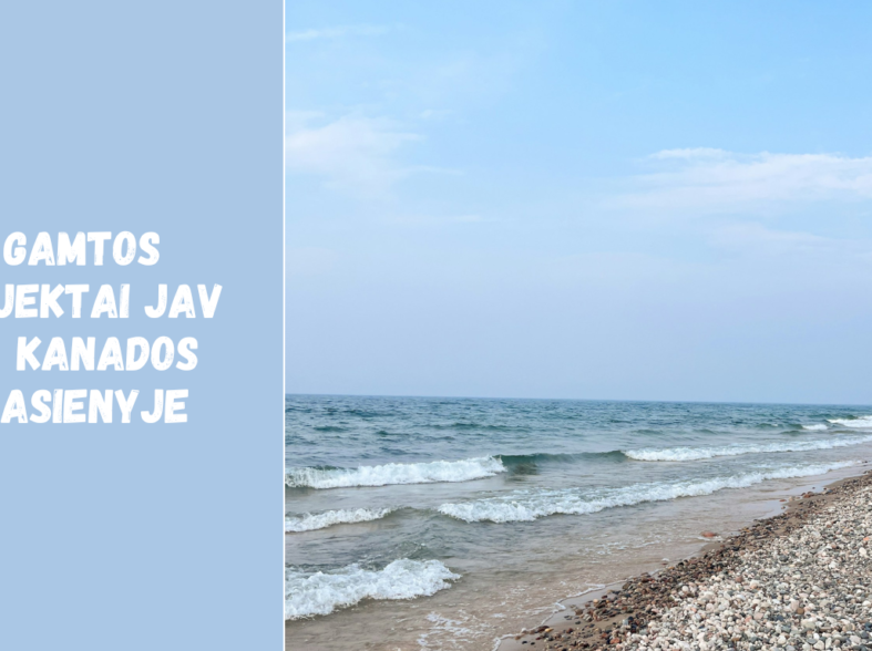 Gamtos objektai JAV ir Kanados pasienyje: ežerai, upės ir kriokliai