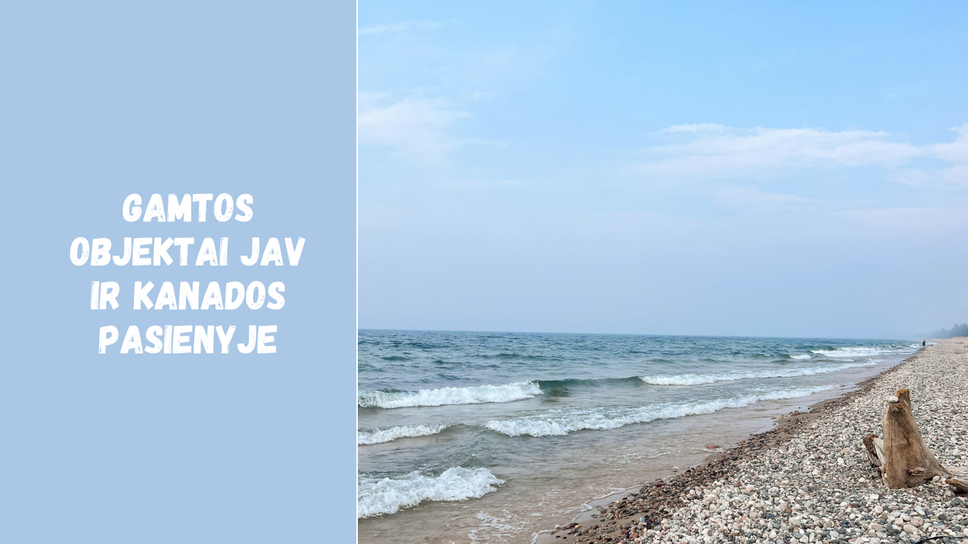 Gamtos objektai JAV ir Kanados pasienyje: ežerai, upės ir kriokliai