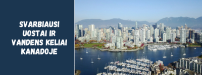 Svarbiausi uostai ir vandens keliai Kanadoje