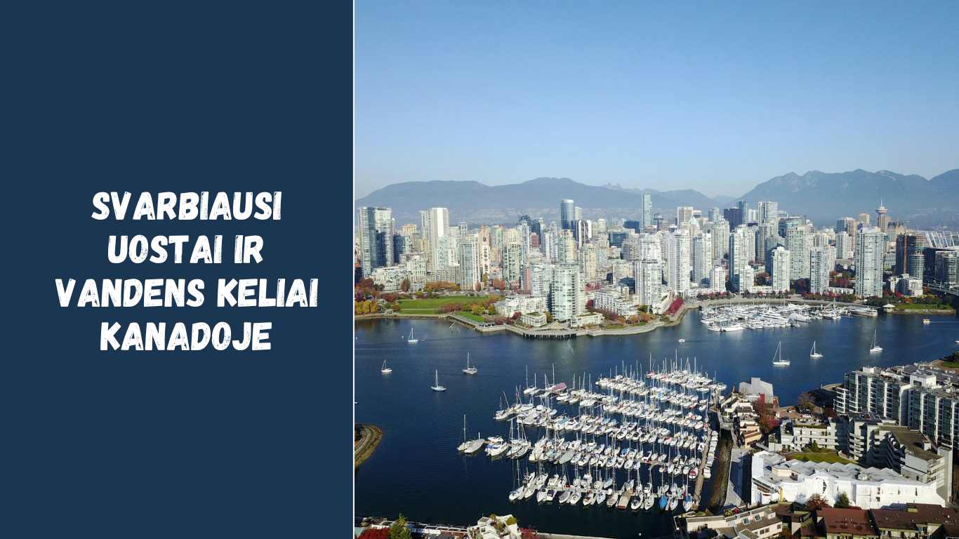Svarbiausi uostai ir vandens keliai Kanadoje