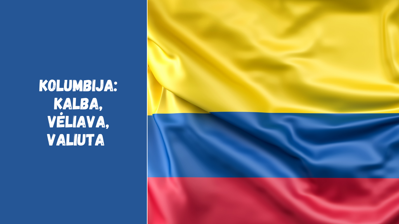 Kolumbija: kalba, vėliava, valiuta ir svarbiausi faktai
