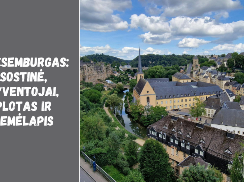Liuksemburgas: sostinė, gyventojai, plotas ir žemėlapis