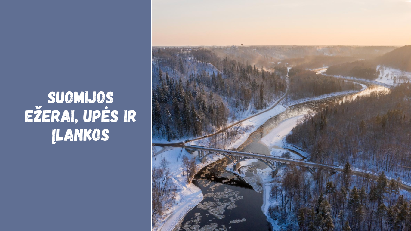 Suomijos ežerai, upės ir įlankos