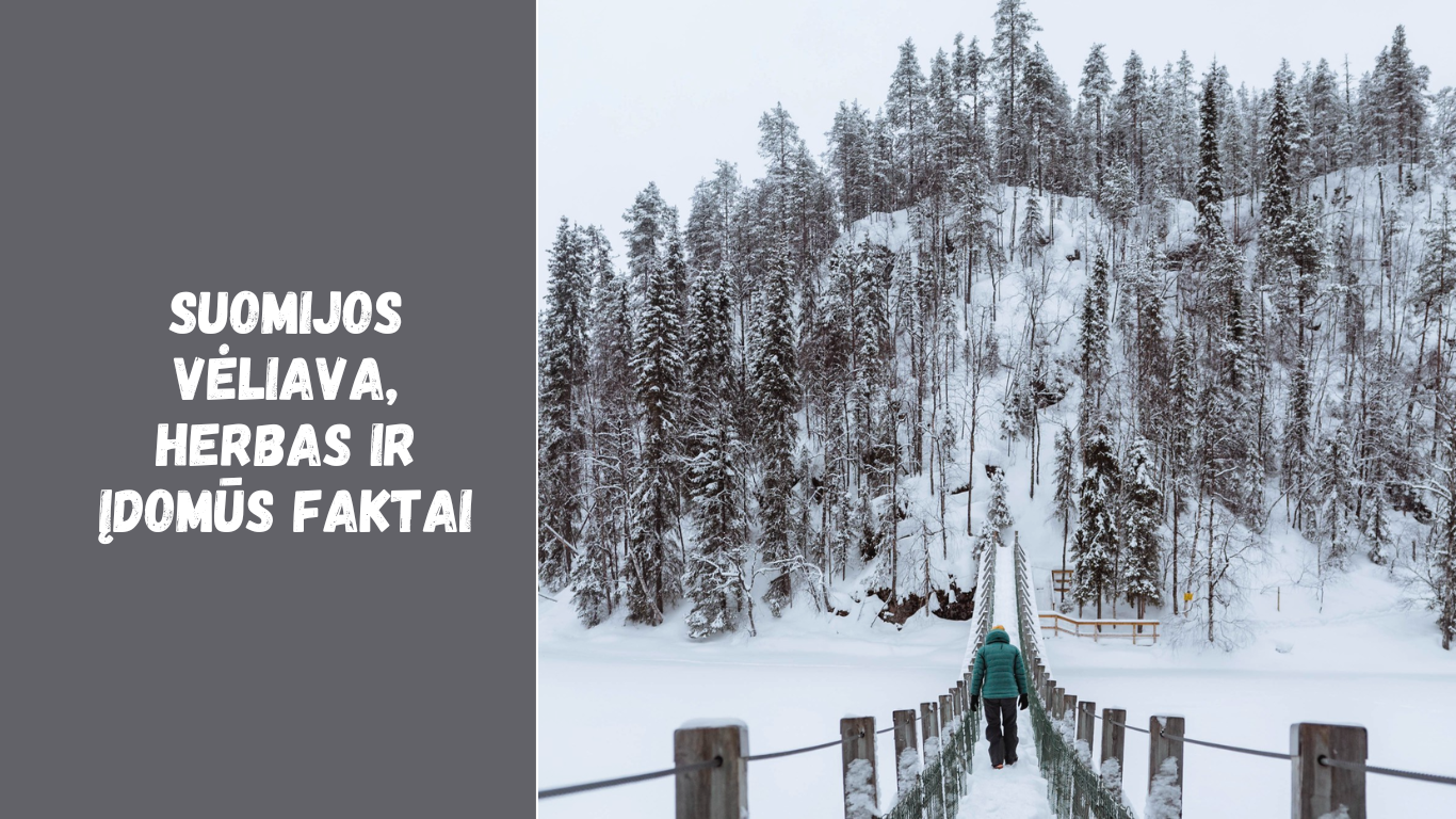 Suomijos vėliava, herbas ir įdomūs faktai