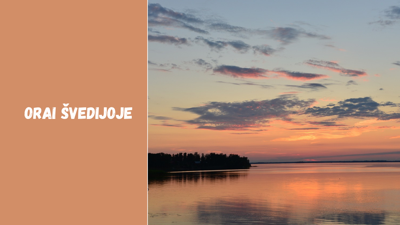 Orai Švedijoje: klimatas, metų laikai ir prognozės