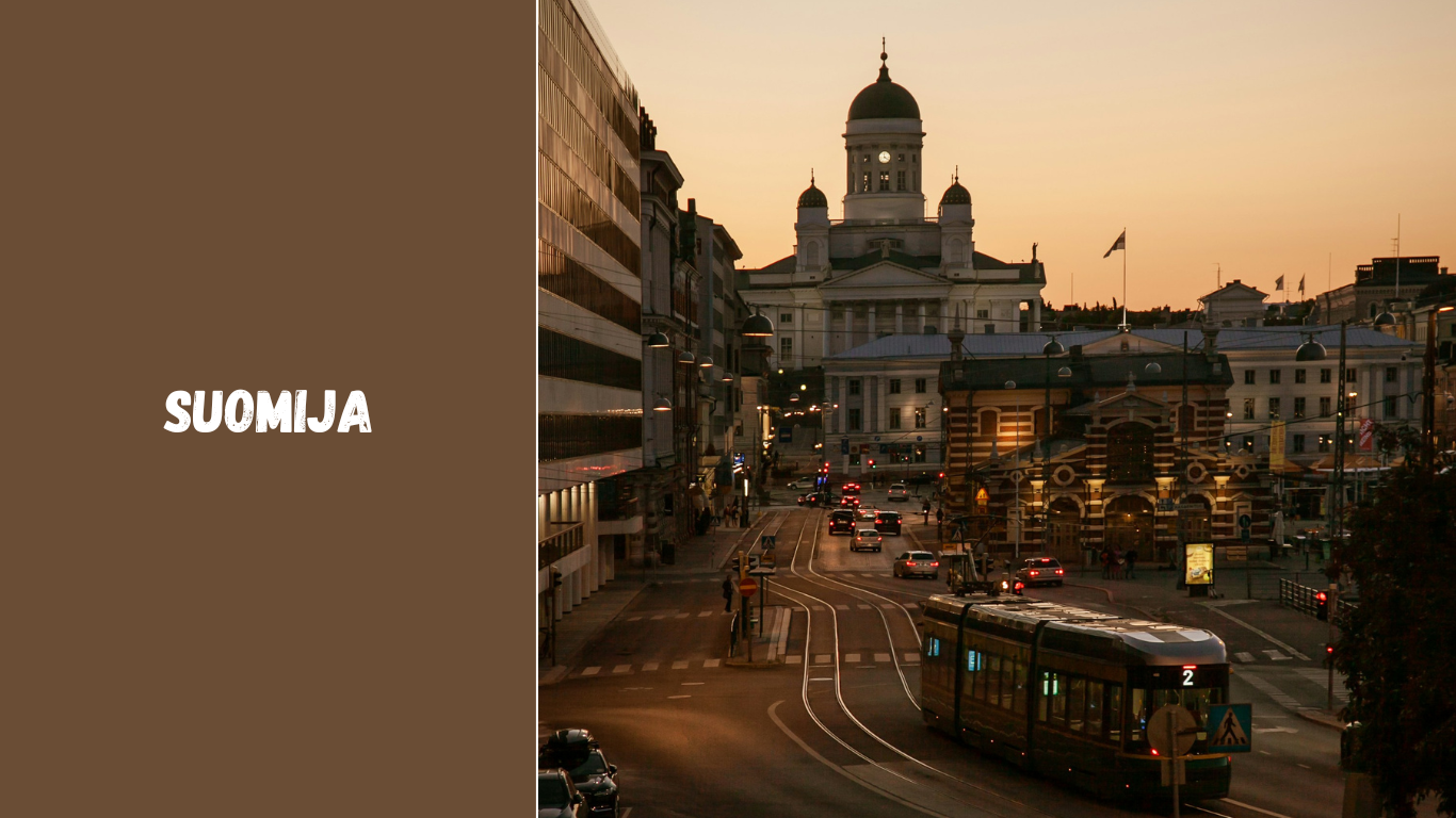 Suomija: sostinė, gyventojai, plotas, valiuta ir žemėlapis