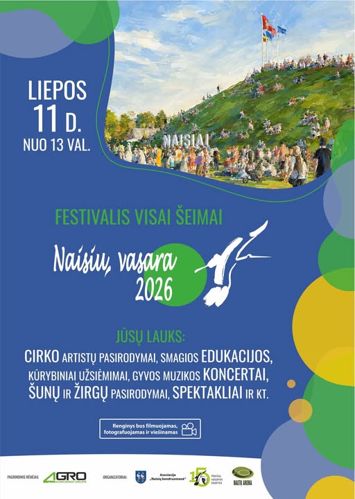 Festivalis visai šeimai „Naisių vasara 2026“ | Liepos 11 d.