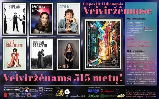 Veiviržėnams 515 – muzikos festivalis | Liepos 10–11 d.