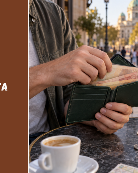 Keliautojas Belgrade skaičiuoja grynuosius prie atvertos piniginės