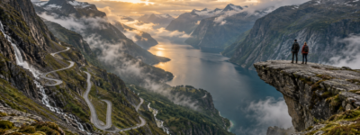 Trolių kelias, Trolių liežuvis ir Norvegijos legendos