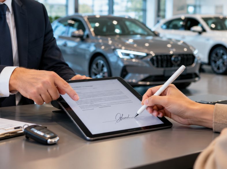 Elektroninis parašas automobilių prekyboje
